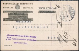 1918 Kétnyelvű Levelezőlap Budapestről Pécsre - Other & Unclassified