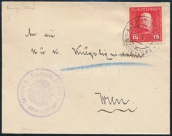 1915 Tábori Posta Levél 15h Bélyeggel / Field Post Cover With 15h Stamp "EP WLOSZCZOWA" - Other & Unclassified