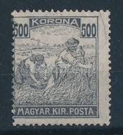 (*) 1920/1924 Arató 500K Eltolódott értékszámokkal és Fogazással - Other & Unclassified