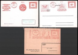 1938-1940 3 Klf. Bélyegkiállítási Francotip Bélyegzés Reklám Képes-levelezőlapokon - Sonstige & Ohne Zuordnung