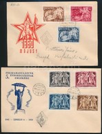 1950 3 Klf Sor 3 Db FDC-n - Sonstige & Ohne Zuordnung