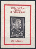 * 1953 Sztálin Vágott Blokk (50.000) - Otros & Sin Clasificación