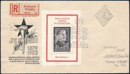 1953 Sztálin-gyász Blokk Ajánlott FDC-n - Autres & Non Classés