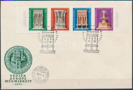 1975 Visegrádi Műemlékek Vágott Csík FDC-n (22.000+) - Sonstige & Ohne Zuordnung