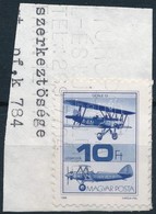 1988 Repüléstörténet 10Ft, A Gép Tetején Poloska - Sonstige & Ohne Zuordnung