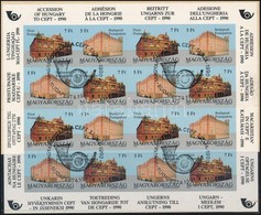 O 1991 Europa CEPT Vágott Kisív (50.000) / Mi 4131-4132 Imperforate Mini Sheet - Otros & Sin Clasificación