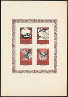 1939 III. Bélyeggyűjtési Propaganda Emlékív Próbanyomata - Autres & Non Classés