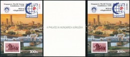 ** 1995/5 Singapore'95 Bélyeg Kiállítás 3 Db-os Emlékív Garnitúra - Sonstige & Ohne Zuordnung