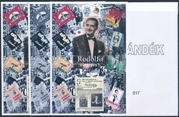 ** 2012/4 Rodolfo 4 Db-os Emlékív Garnitúra Azonos Sorszámmal (28.000) - Sonstige & Ohne Zuordnung