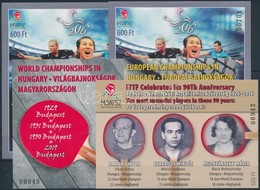 ** 2016 Asztalitenisz Európa Bajnokság Budapest 4 Db Klf Emlékív - Sonstige & Ohne Zuordnung