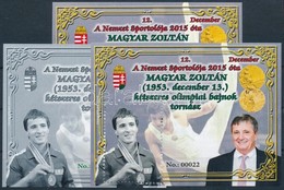 ** 2019 A Nemzet Sportolója - Magyar Zoltán 3 Db-os Garnitúra Azonos Sorszámmal - Sonstige & Ohne Zuordnung