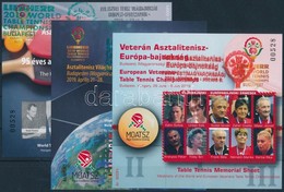 O 2019 Budapesti Világbajnokság és Veterán Európai Bajnokság 3 Db Emlékív Azonos Sorszámmal és Emlékbélyegzéssel - Sonstige & Ohne Zuordnung