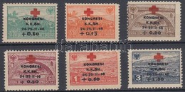 * 1946 Vöröskereszt Kongresszus Sor Mi 385-390 (3. érték Elfogazva) - Autres & Non Classés