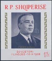 ** 1968 Enver Hoxa Blokk Mi 34 - Sonstige & Ohne Zuordnung