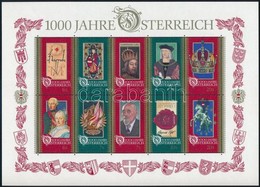 ** 1996 1000 éves Ausztria Blokk Mi 12 - Sonstige & Ohne Zuordnung