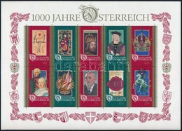 ** 1996 1000 éves Ausztria Blokk Mi 12 - Sonstige & Ohne Zuordnung