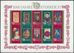 ** 1996 1000 éves Ausztria Blokk Mi 12 - Sonstige & Ohne Zuordnung