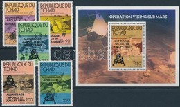 ** 1979 Holdraszállás Sor + Blokk, Moon Landing Set + Block Mi 861-865 + Mi 77 - Otros & Sin Clasificación