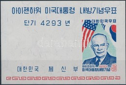 ** 1960 Eisenhower Elnök Koreában Blokk Mi 144 - Autres & Non Classés