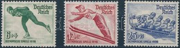 ** 1935 Téli Olimpia Sor Mi 600-602 - Sonstige & Ohne Zuordnung