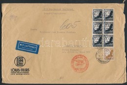 1936 Légi Levél Argentínába 6,25 RM Bérmentesítéssel - Sonstige & Ohne Zuordnung