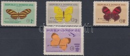 ** 1966 Ines Hurikán Káraira; Lepke 4 érték Mi 877-878 + 880-881 - Other & Unclassified