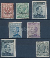 * 1912 Forgalmi 7 érték Calimno Felülnyomással Mi 3-4, 6, 9-10, 12 II - Autres & Non Classés