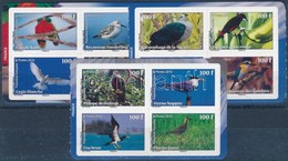** 2010 Madarak 3 Db Bélyegfüzetlap, Birds 3 Stamp-booklet Sheets Mi 1116-1127 - Sonstige & Ohne Zuordnung