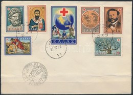 1959 Nemzetközi Vöröskereszt Kongresszus Sor Mi 714-720 FDC-n - Sonstige & Ohne Zuordnung