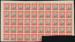 (*) 1940 Forgalmi Kiadatlan Vágott 45-ös ívdarabban, Ritka! / Mi 318 Imperforate Block Of 45, Unissued - Autres & Non Classés