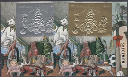 ** 1993 Karácsony Arany és Ezüstfóliás Blokk Mi 351-352 MINTA - Sonstige & Ohne Zuordnung