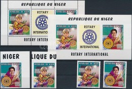 ** 1980 Rotary Fogazott és Vágott Sor Mi 1205-1206 + Fogazott és Vágott Blokk - Sonstige & Ohne Zuordnung