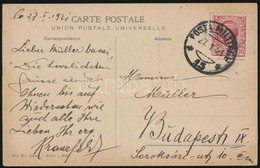 1921 Konstantinápoly Képeslap Katonai Postával Budapestre, Constantinople Postcard With Military Post To Hungary - Sonstige & Ohne Zuordnung