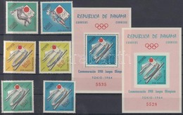 ** 1964 Tokiói Olimpia Mi 714-719 + Blokk 17-18 - Other & Unclassified