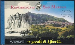 ** 2000 1700 éves A San Marino-i Köztársaság Bélyegfüzet MH 6 (Mi 1909-1928) - Sonstige & Ohne Zuordnung