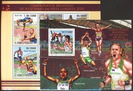 ** 2010 Atlétika Világbajnokság Kisív Mi 4529-4534 + Blokk Mi 778 - Sonstige & Ohne Zuordnung