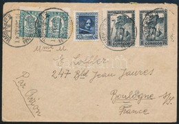 1938 Légi Levél Franciaországba, Cenzúrázva / Airmail Cover To France, Censored - Otros & Sin Clasificación