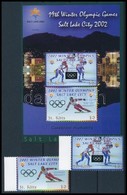 ** 2002 Téli Olimpia: Salt Lake City ívszéli Sor Mi 670-671 + Blokk Mi 42 - Other & Unclassified