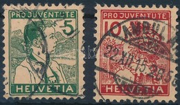 O 1915 Pro Juventute Sor Mi 128-129 - Other & Unclassified