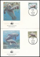 1984 WWF: Manátusz Sor Mi 1763-1766 4db FDC-n - Sonstige & Ohne Zuordnung