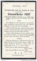 TINTIGNY ..-- Mr Edmond FERY Né En 1977 , Décédé En 1919 . - Tintigny