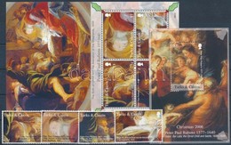 ** 2006 Karácsony: Rubens Festmények Sor + Kisív Mi 1824-1831 + Blokk Mi 232 - Otros & Sin Clasificación