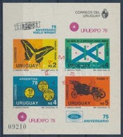 ** 1978 URUEXPO Nemzeti Bélyegkiállítás Vágott Blokk "MUESTRA" Felülnyomással Mi 40 - Otros & Sin Clasificación
