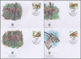 2000 WWF Antilop Sor 4 Db FDC-n Mi 3063-3066 C - Other & Unclassified