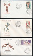 **, * 1971 Délcsendes-óceáni Sportjátékok Sor Mi 230-232 + 3 Db FDC-n - Autres & Non Classés