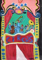 Tóth Jelzéssel: Circus. Tempera, Papír, 34×25,5 Cm - Sonstige & Ohne Zuordnung