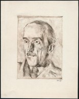 Varga Nándor Lajos (1895-1978): Portré. Rézkarc, Papír, Jelzett.15x11 Cm - Sonstige & Ohne Zuordnung