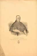 Vurum József (1763- 1838) Székesfehérvári, Váradi, és Nyitrai Püspök, Litográfia, A Szélén Szakadással,folttal, 55x35 Cm - Prints & Engravings