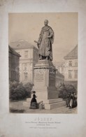 1869 József Austriai Főherczeg S Magyarország Félszázados Nádorának Emlékoszlopa Pesten. Kőnyomatos Kép 28x46 Cm - Prints & Engravings