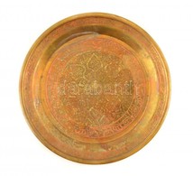 Petrai Emlék, Dekoratív Jordániai Réz Tál, D: 31,5 Cm - Sonstige & Ohne Zuordnung